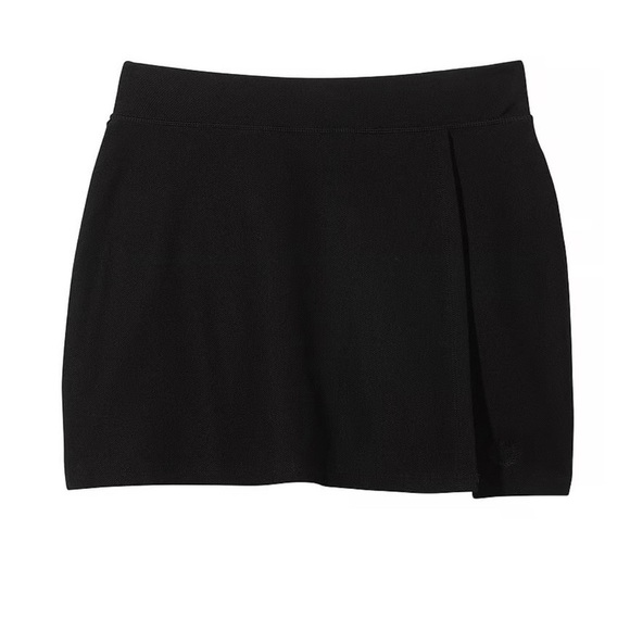 VS Pink Piqué Tennis Skort large black stretchy sweat wicking - Picture 2 of 9